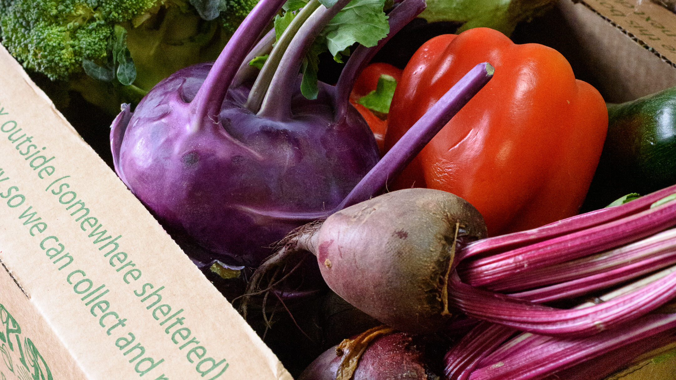 Seasonal organic veg box sheffield